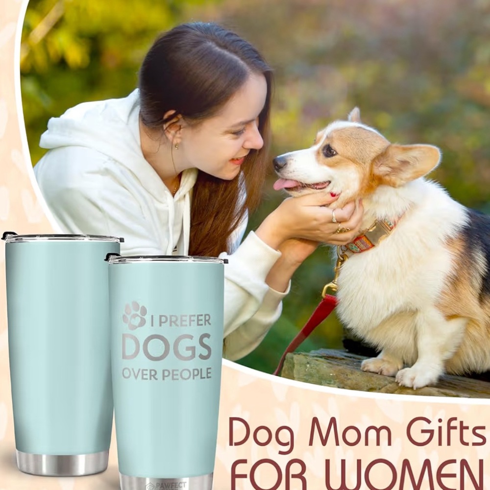 I Prefer Dogs Over People, Funny Coffee Tumbler 20 Oz - Picture 2 of 5